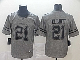 Nike Cowboys 21 Ezekiel Elliott Gray Gridiron Gray Vapor Untouchable Limited Jersey,baseball caps,new era cap wholesale,wholesale hats
